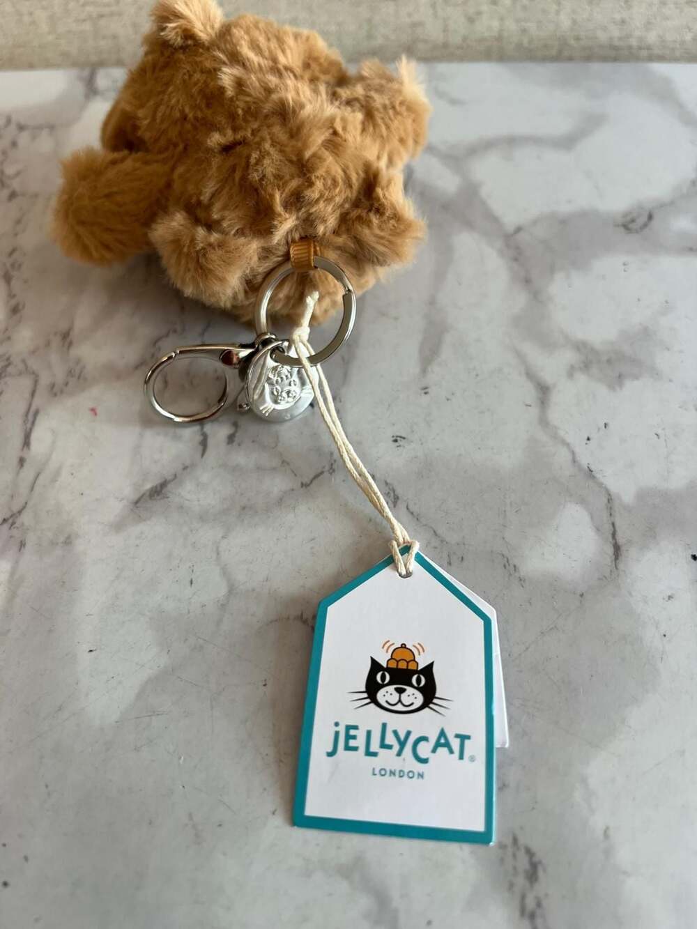 Jellycat Bartholomew Bear Bag Charm Keyring Plush 100% authentic - Picture 5 of 5